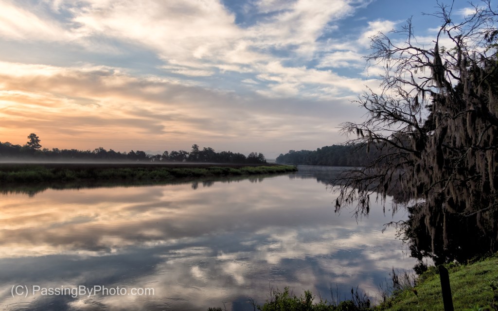 Morning Fog on the Ashely River at Magnolia Plantation